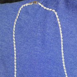 925 STERLING SILVER DIAMOND CUT ROPE CHAIN