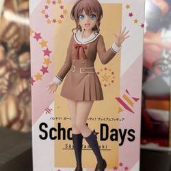 BanG Dream Girls Band Party School Days - Saya Yamabuki Figure 21cm - Brand New