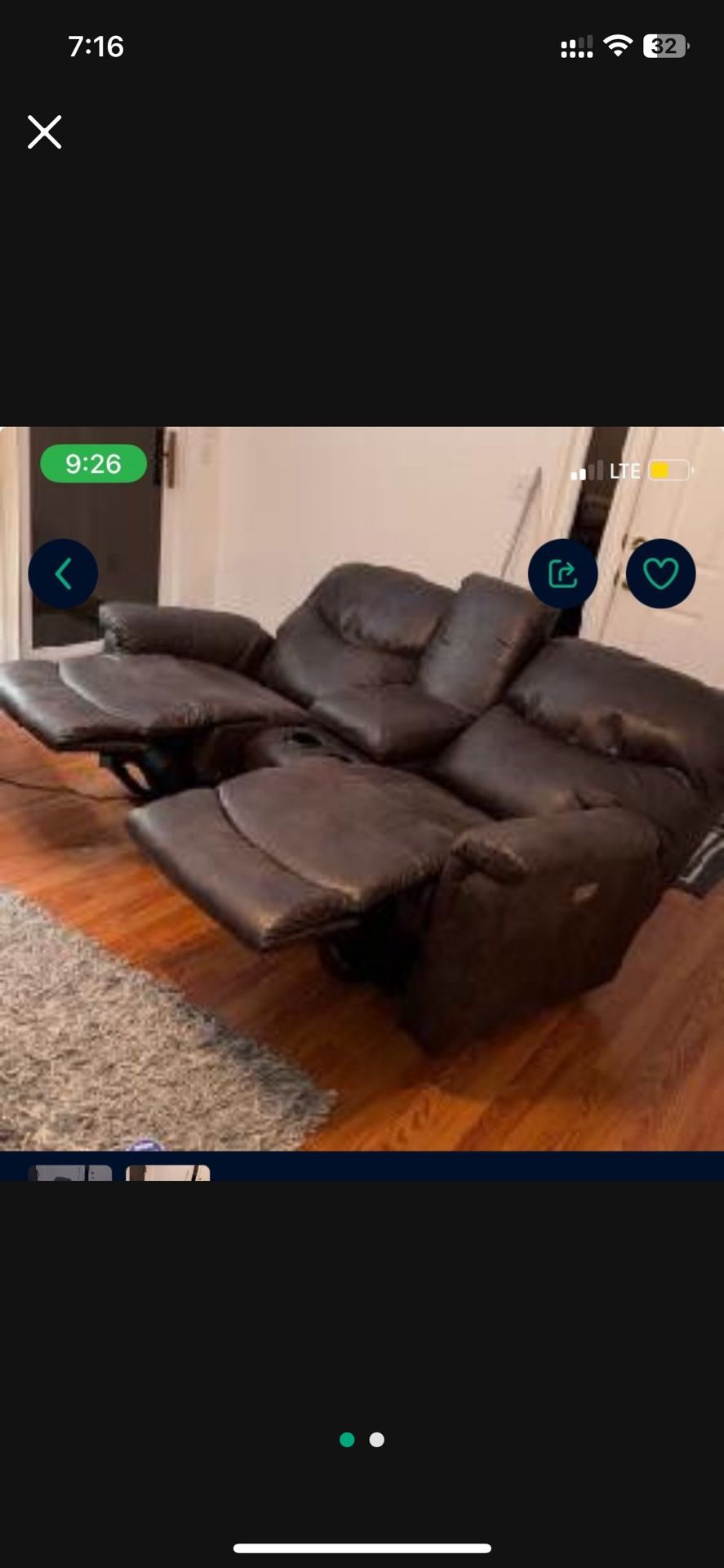 LAy-Z-BOY JAMES RECLINING LOVESEAT