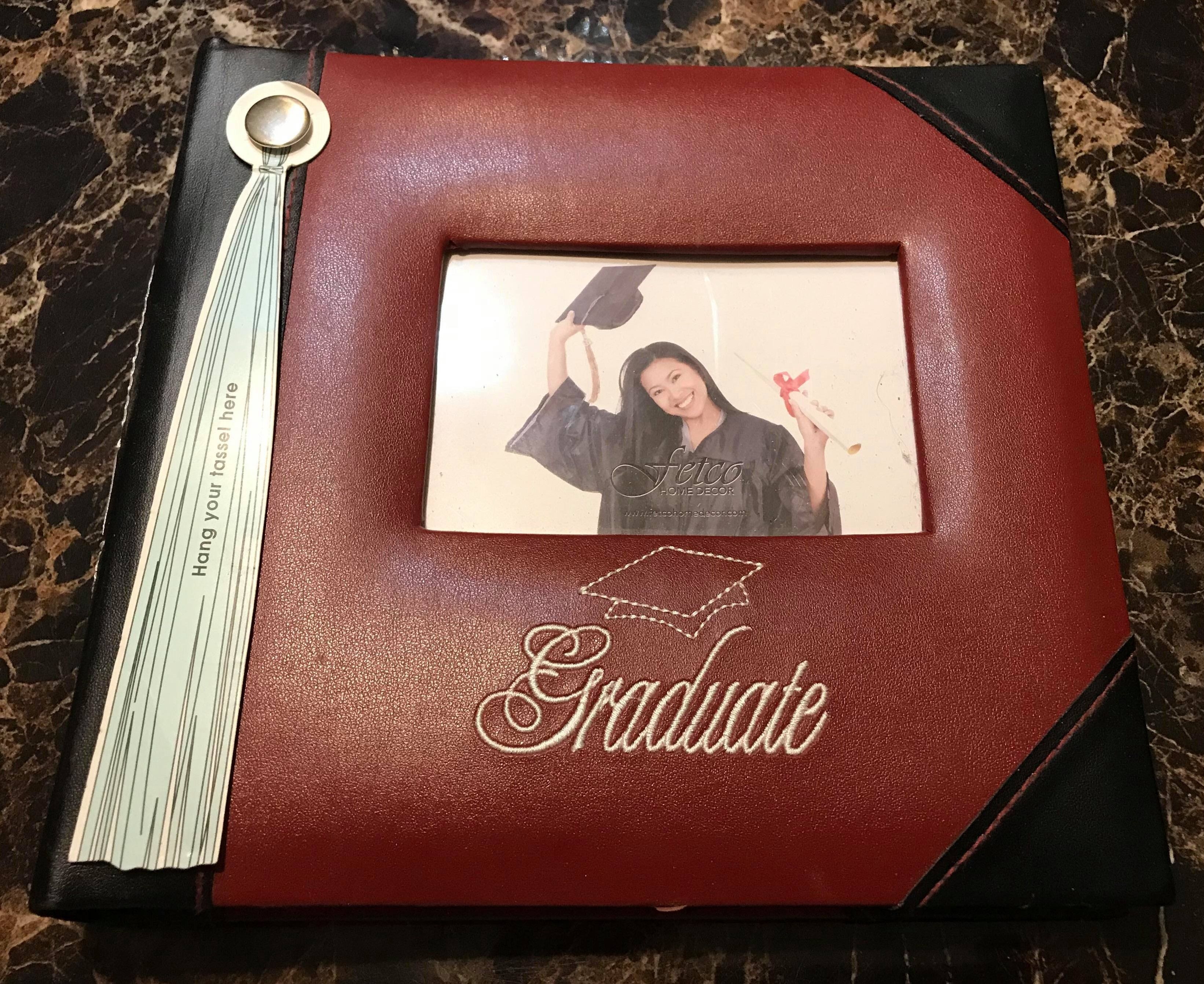 Graduate Photo Album Holds 4" x 6" Pictures NEW!