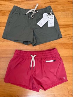 Vuori NWT ripstop shorts (XS) $30; new-ish athletic / running shorts (S, seems similar to XS) $25