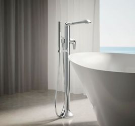 Kohler
Tempered Floor Mounted Tub Filler with Built-In Diverter - Includes Hand Shower