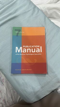 APA manual