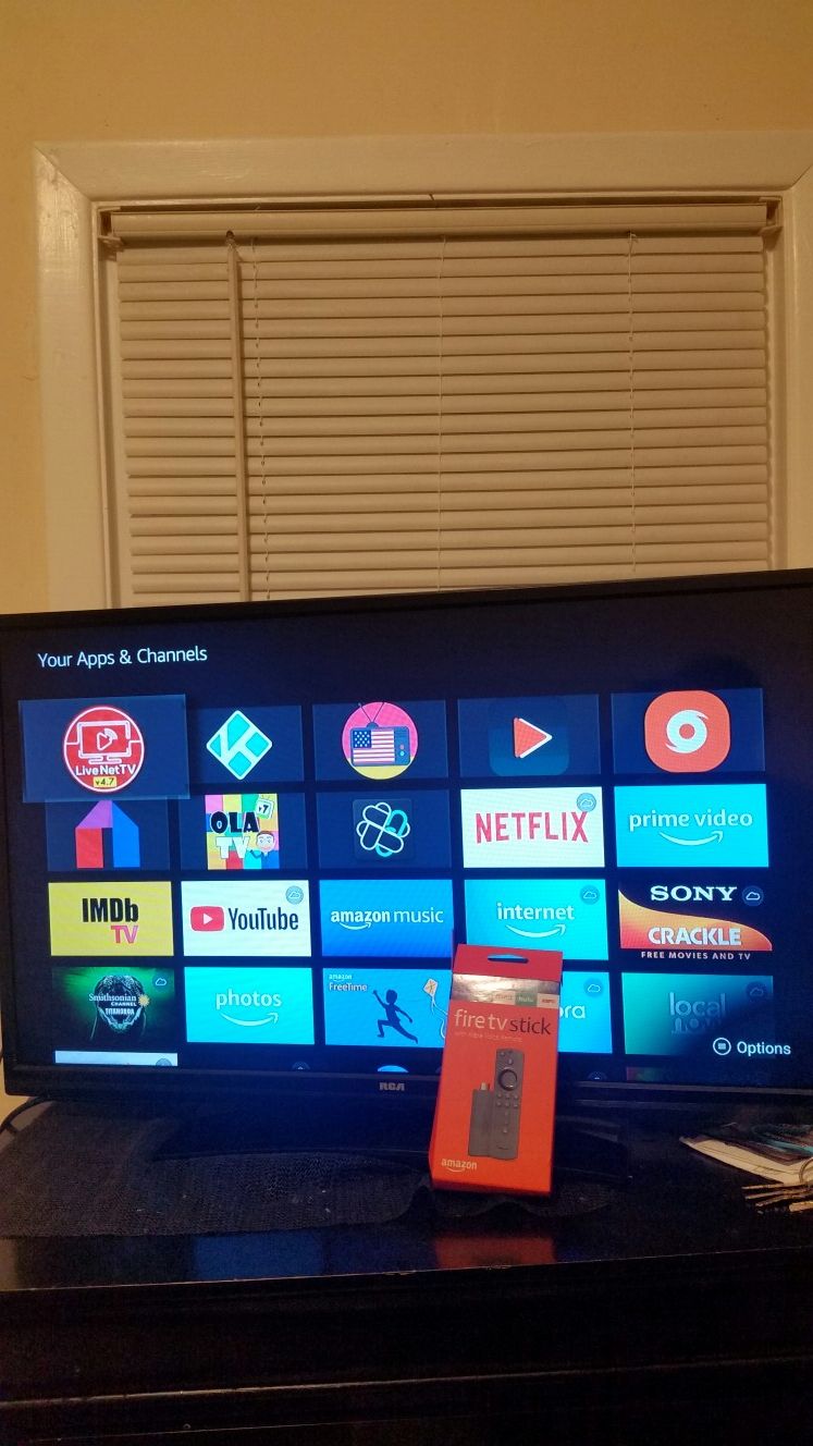 32" RCA tv & Fire tv stick