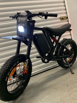 60V/1500/2000W Electric E-Bike Dirt Bike 5’2-6’0 Rider, 30ah Battery