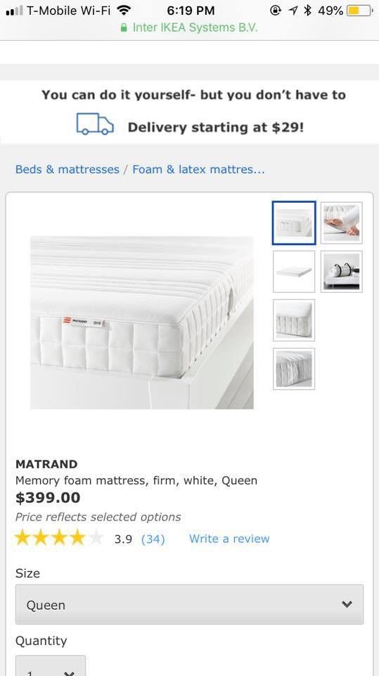 Memory Foam Mattress For In Davie Fl Offerup Memory Foam Mattress