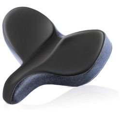 YLG Oversized Comfort Bike Seat Comfortable Replacement Bike Saddle Memory Foam Soft Bike Saddle Waterproof Universal Fit 