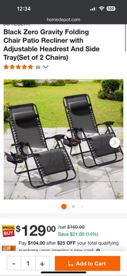 Brand New Zero Gravity Chair