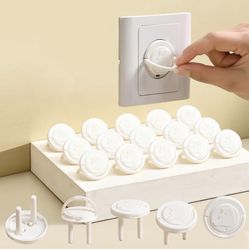 New 20 Pack of White Child Safety Outlet Covers Plugs for Babyproofing