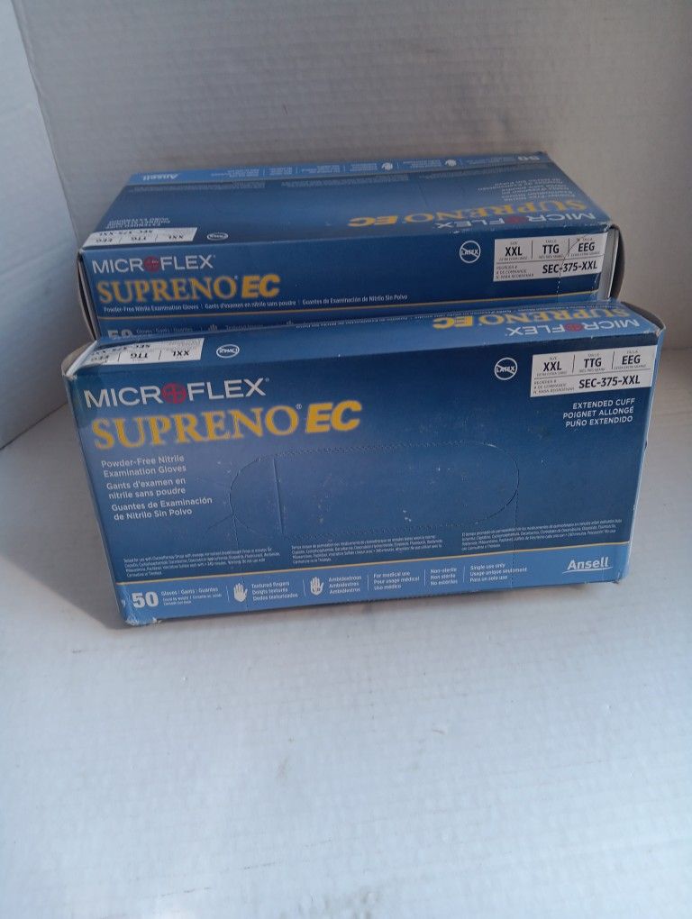 MicroFlex Supreno EC Nitrile Powder-Free Exam Gloves XXL 50/Pk