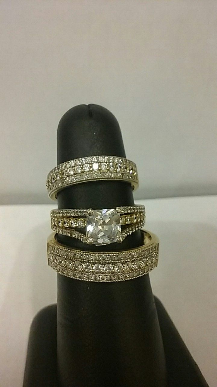 Gold wedding set