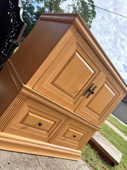 Wood Armoire Cabinet with Drawers