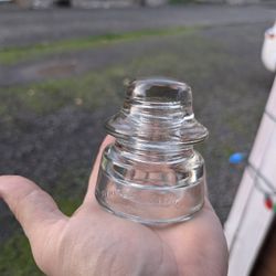 Glass Telephone Pole Top