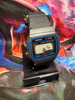 Nightmare before Christmas inspired casio f91 digital watch