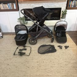 Uppababy Vista With Lots Of Accessories And 2 Seats