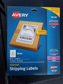 Avery 10pk, internet shipping labels