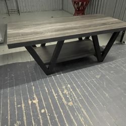 modern gray coffee table