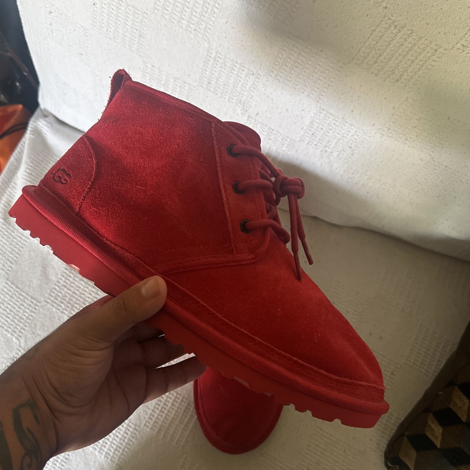 Red Ugg Boot Sz 10