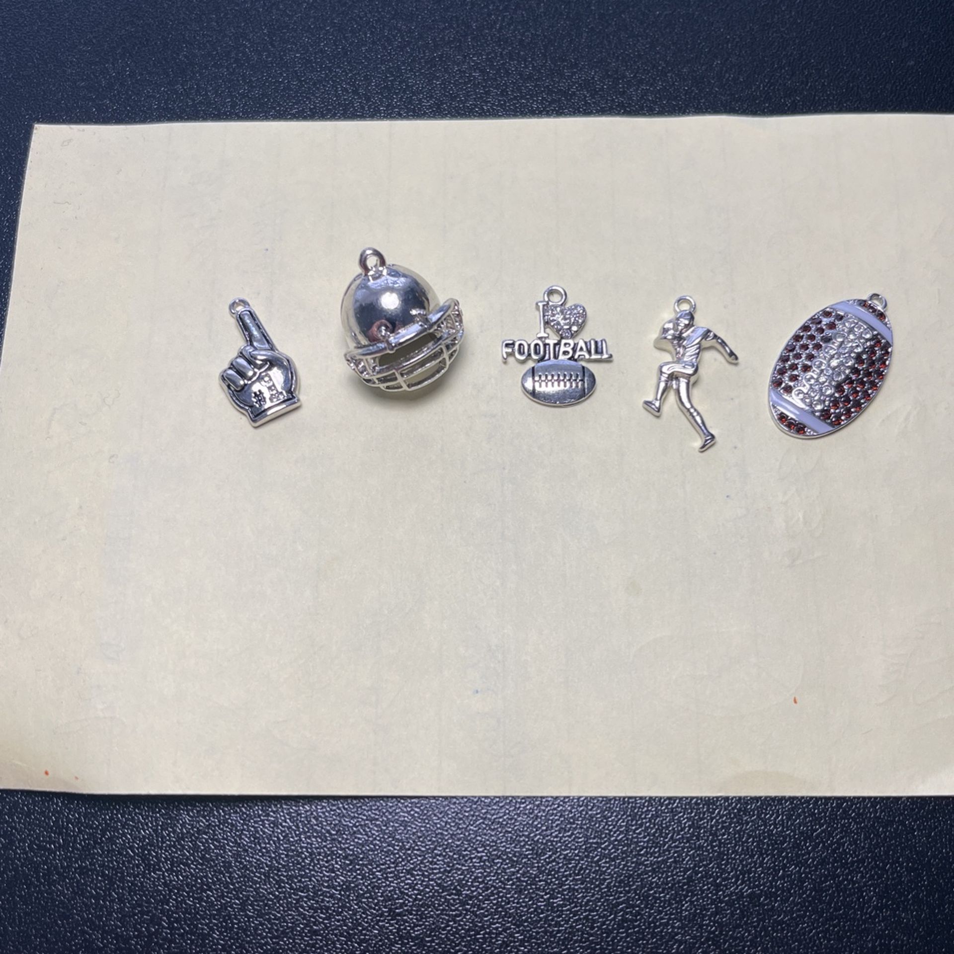 Lot Of (5) Football Charms