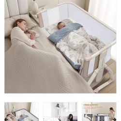 Adjustable Baby Bassinet Bedside Sleeper