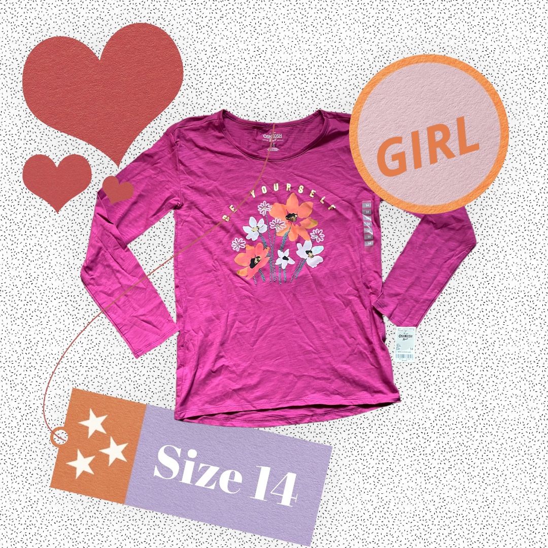 Pink Long Sleeve Girl Shirt