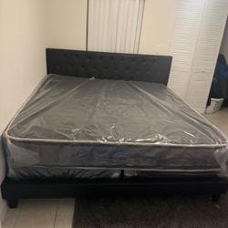 King Bed Frame With Mattress All New Furniture And Free Installation   Free Delivery 