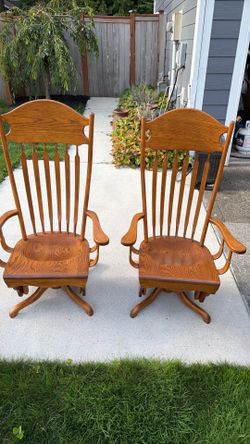 Amish made gliding rocking chairs