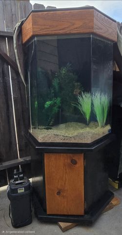 AQUARIUM 95 GAL HEX ACRYLIC