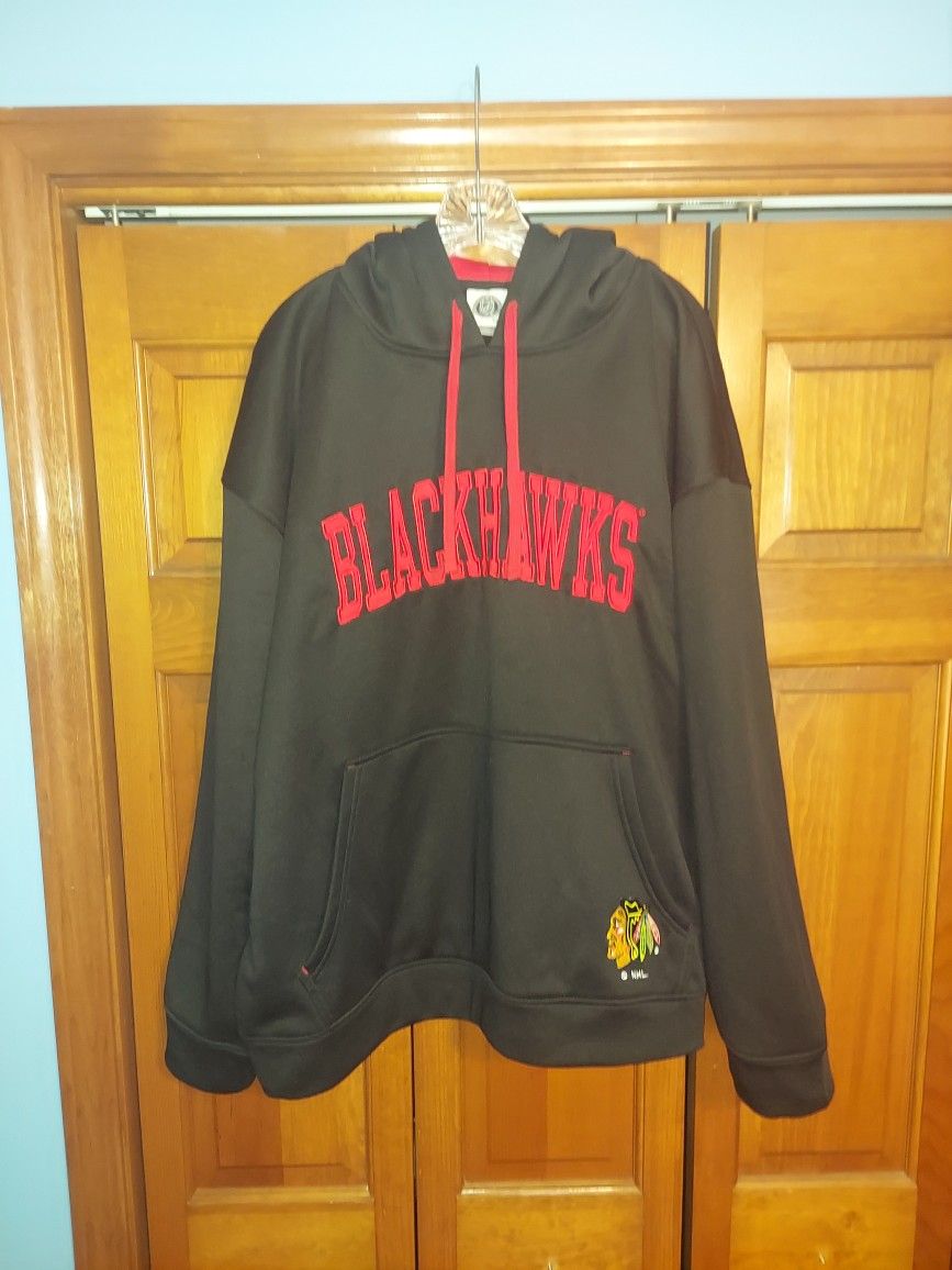 MENS 2XL CHICAGO BLACKHAWKS HOODIE SWEATSHIRT/PULLOVER