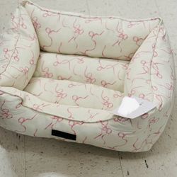 Laura Ashley Pink Bow Dog bed