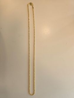 18K Gold Rope Necklace