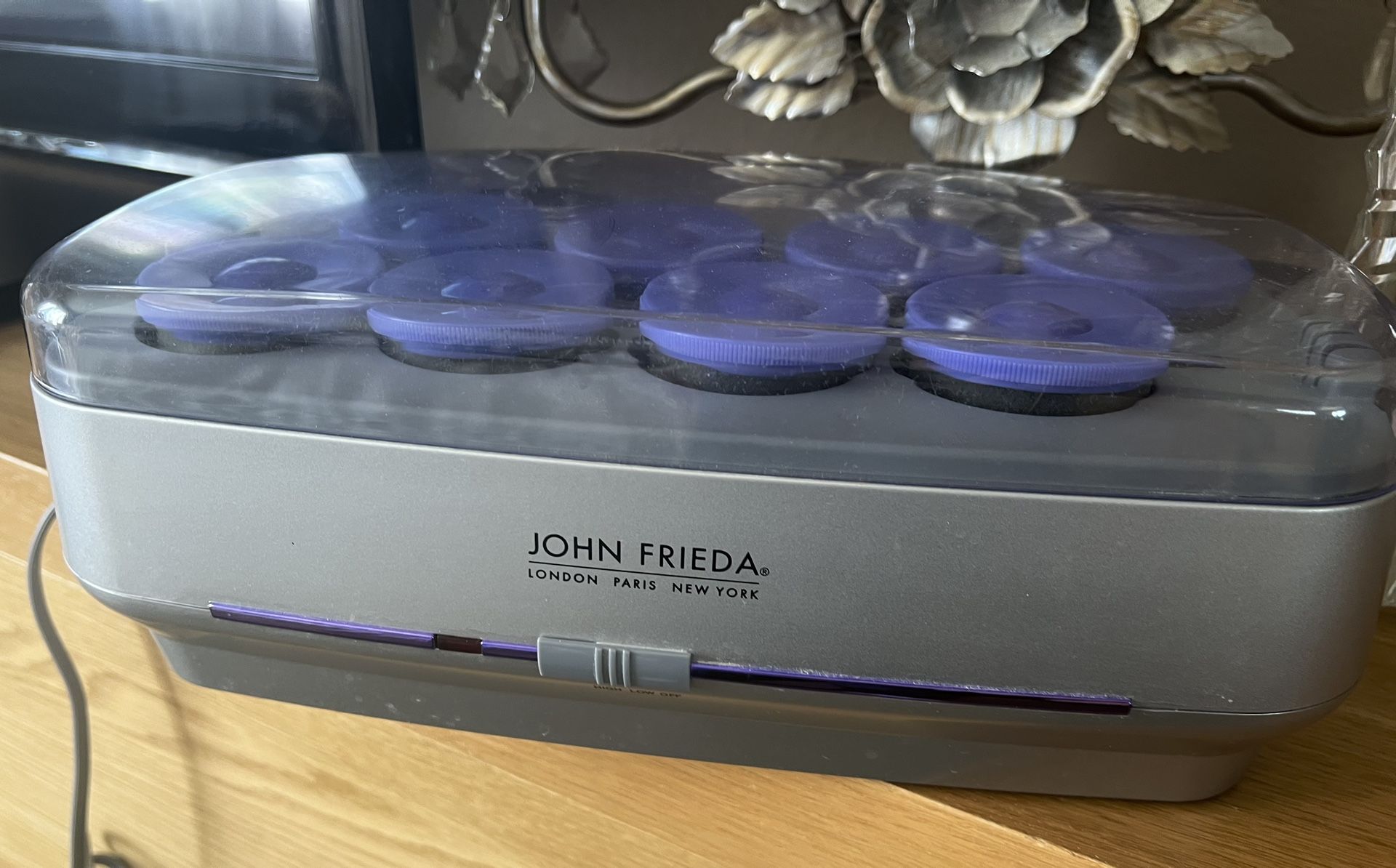 John Frieda X Large Electric Hot Rollers No Clips In Great Condition