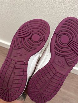 Nike Dunk Sneakers White and Berry
