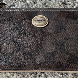 Dark brown Coach wallet
