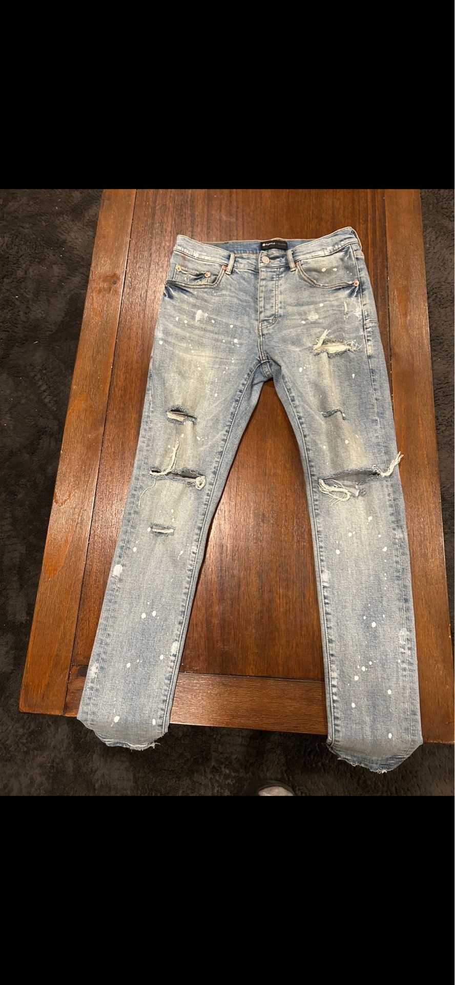 Purple jeans