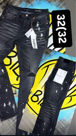 Black  purple jeans
