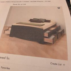 A Bed With 12 Drawers