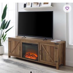 Marckson 70" TV Stand with Electric Fireplace