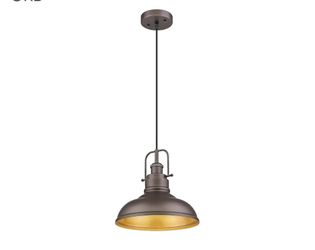5270: New zeyu Farmhouse Pendant Light, 1-Light Industrial Hanging Light Fixture 11-inch, Oil Rubbed Bronze Finish, 016-1 ORB


