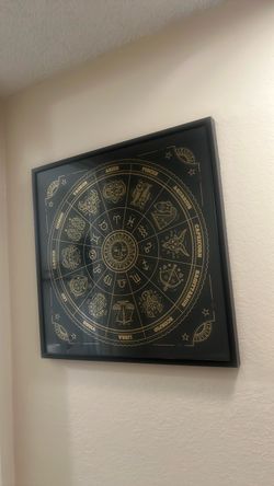 Framed Zodiac Astrology Wall Art
