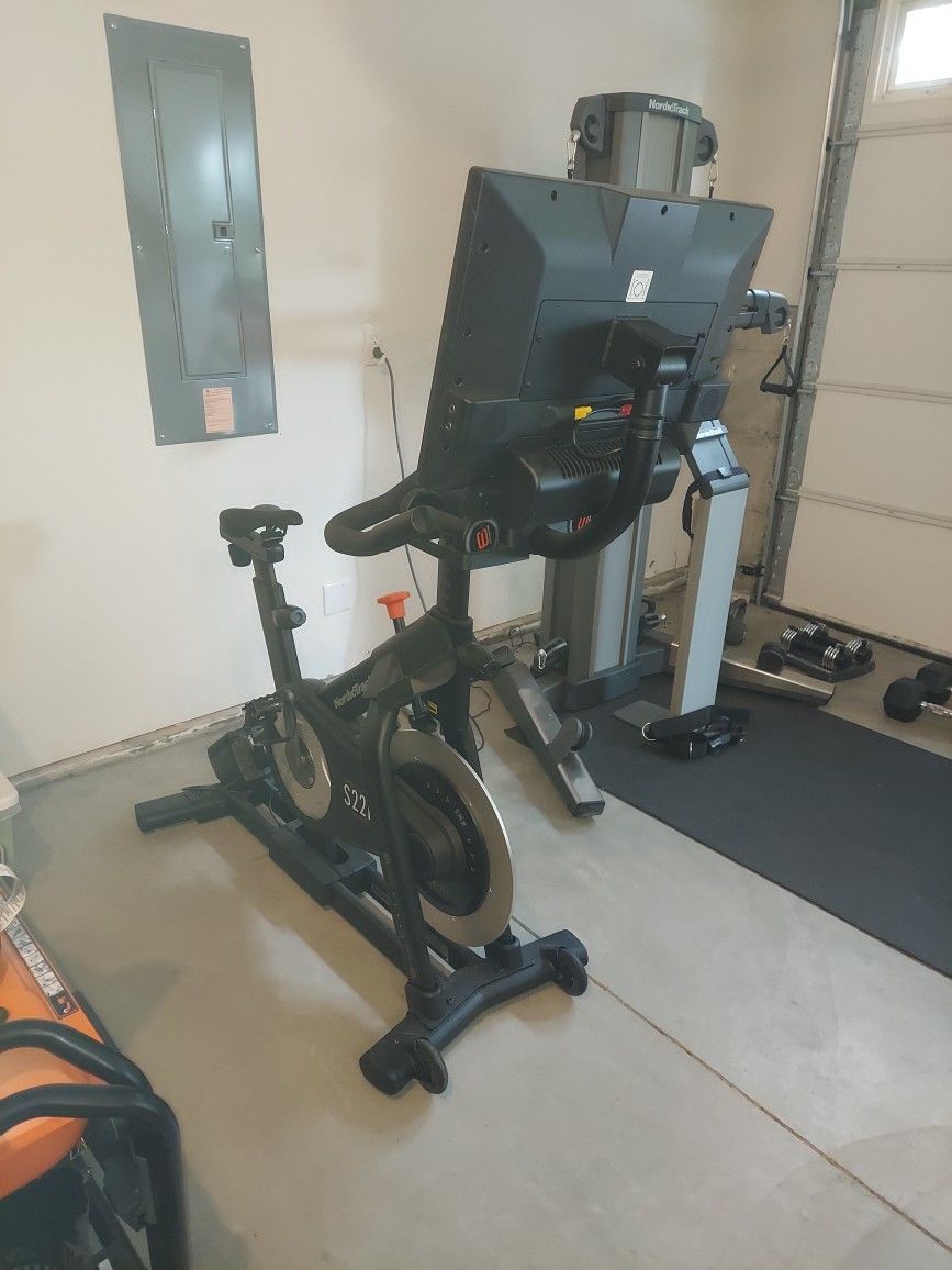 Nordic Track Exercise Bike And Cable Machine