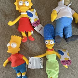 New Simpsons Plush Set