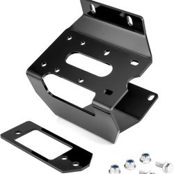 Black Front Bumper Winch Mount Plate Kit 2016-2025 Honda Pioneer 1000/1000-5 6