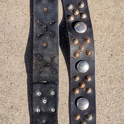 Custom Made Genuine Leather Studded Guitar/Bass Strap