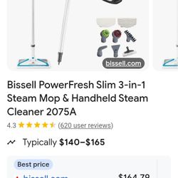 Bissell 3 In 1 Steam Mop 
