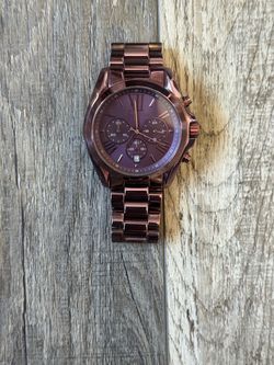 Michael Kors deep purple watched