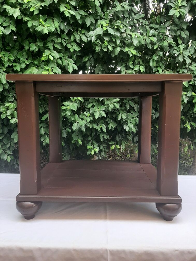 Espresso Color County Side Table