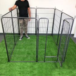 New in box $135 Heavy Duty 48” Tall x 32” Wide x 8-Panel Pet Playpen Dog Crate Kennel Exercise Cage Fence