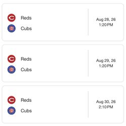 Cubs Vs Reds  -  August 28-30