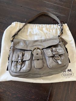 Coach Legacy Garcia Grey Handbag and Matching Wallet